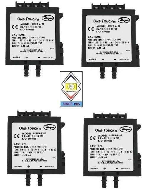 Dwyer 616kd-b-08-v Differential Pressure Transmitter Accuracy: +/- 1.0% %