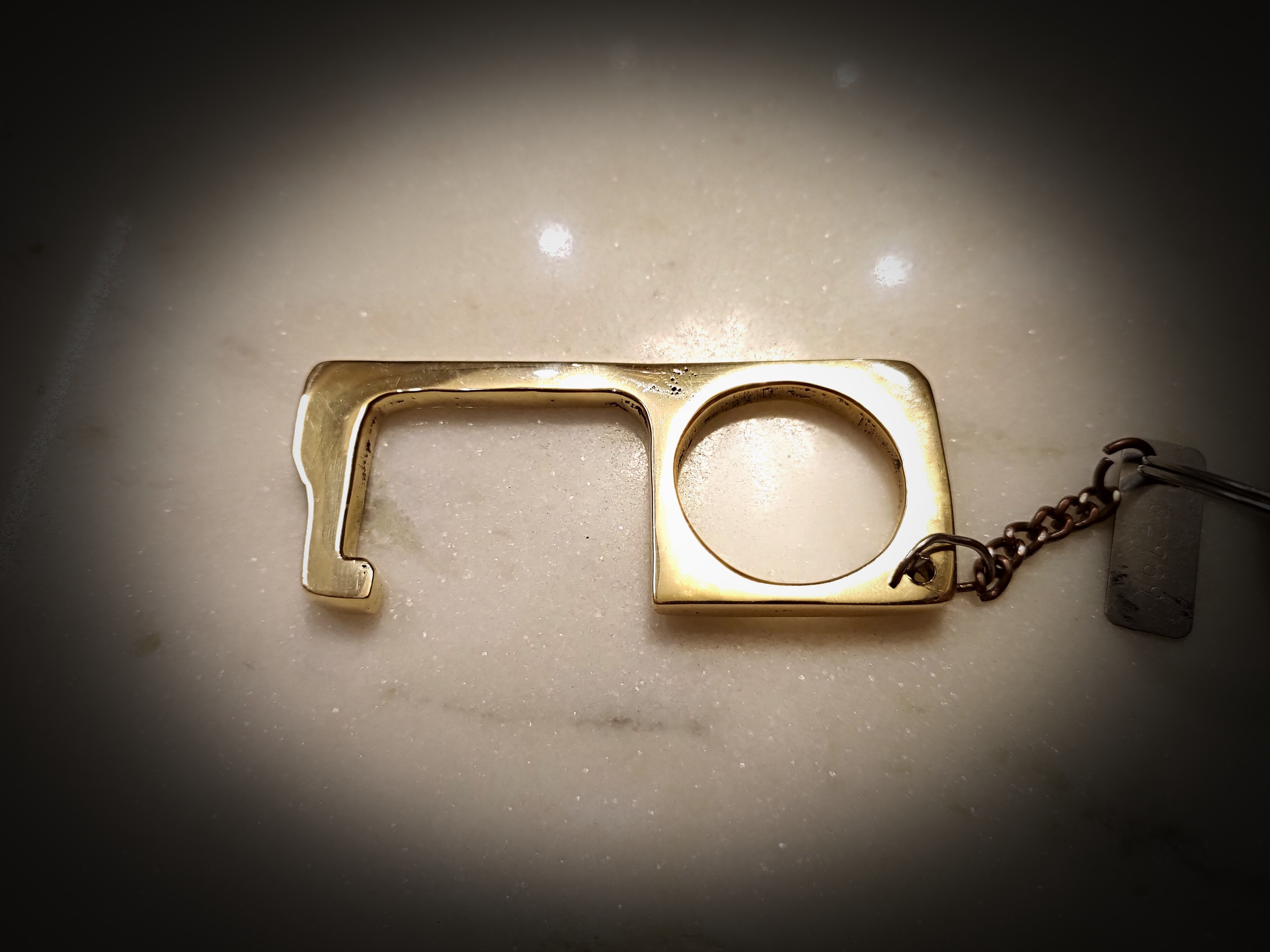 Crab Style Pockee - Solid Brass Keychain, Multi-shape | Zero Touch, Durable Key Hands For Door Opening & Button Pressing