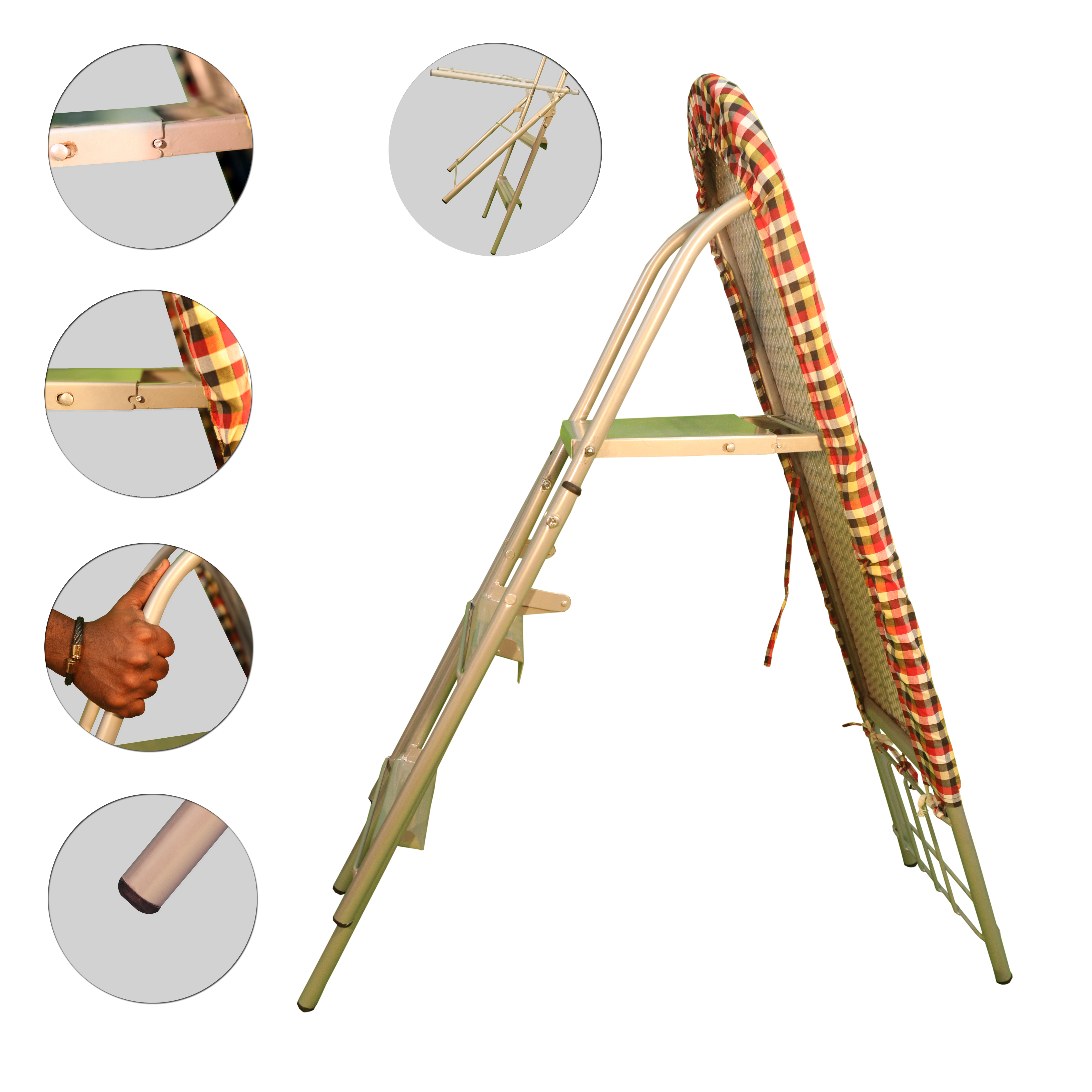 Foldable Ladder With Ironing Board