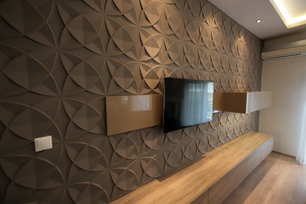 3d Hot Pvc Panel Plastic Cladding / Vinyl Cladding