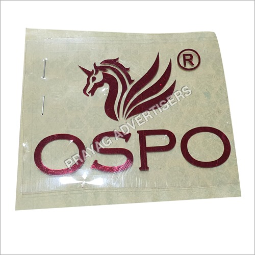 Plotter Cut Transfer Label And Sticker - Waterproof, Available in Different Sizes - Printed Design, Square Shape, Multiple Color Options