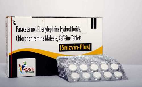 Paracetamol Phenylephrine Hydrochloride, Chlorpheniramine Maleate & Caffeine Tablet Generic Drugs