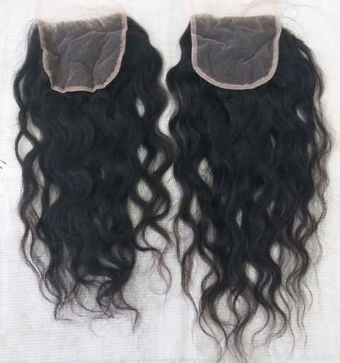 Raw Indian Curly Wavy Transparent Closure Best Hair Length: 14 Inch (In)