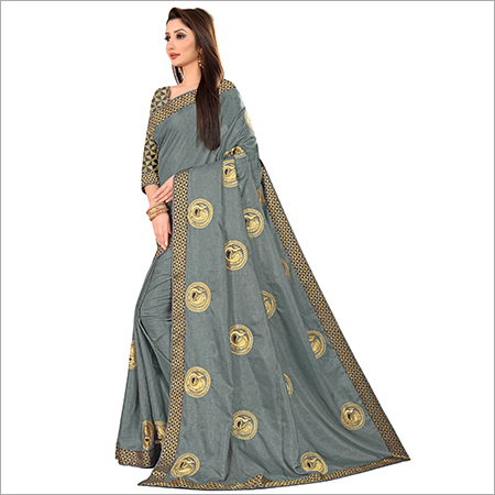 Tussar Silk Saree - Georgette Material | Elegant Draping, Lightweight Comfort, Exquisite Weave, Versatile For Various Occasions