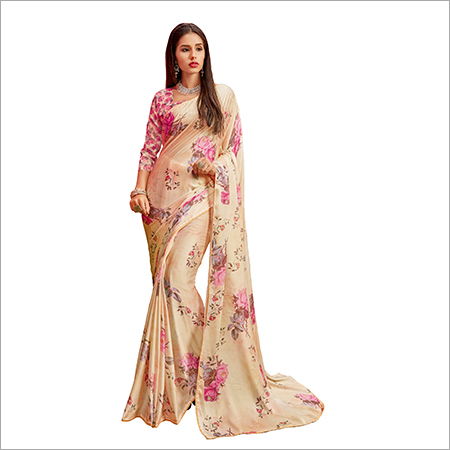 Crepe Silk Saree - Georgette Material | Elegant & Lightweight Drapery With Graceful Flow And Alluring Designs
