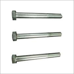 Thread Hex Bolt - Grade 304, Different Sizes Available | Industrial Use, Silver Finish, Versatile Applications
