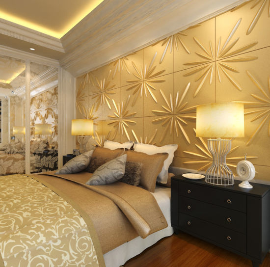 3d Interior Decorative Panel Plastic Cladding / Vinyl Cladding