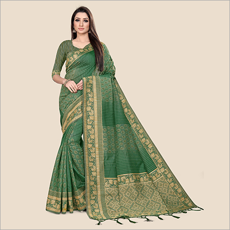 Cotton Silk Saree - Georgette Fabric | Elegant Draping, Lightweight Feel, Perfect For Festive Occasions And Formal Wear