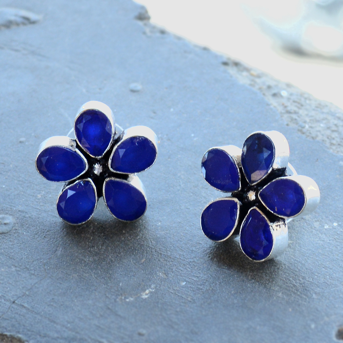 Blue Quartz Earring Pg-122587 Gender: Women