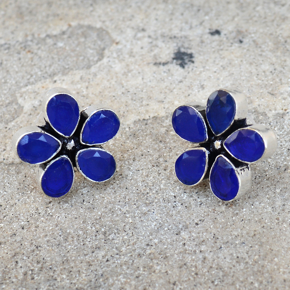 Blue Quartz Earring Pg-122587 Gender: Women
