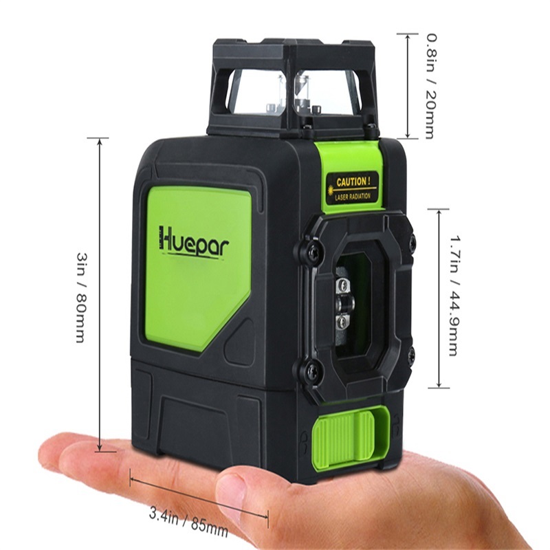 Black+green 901cg Laser Level Green Beam Cross Laser Self-leveling 360-degree Coverage Horizontal And Vertical Line
