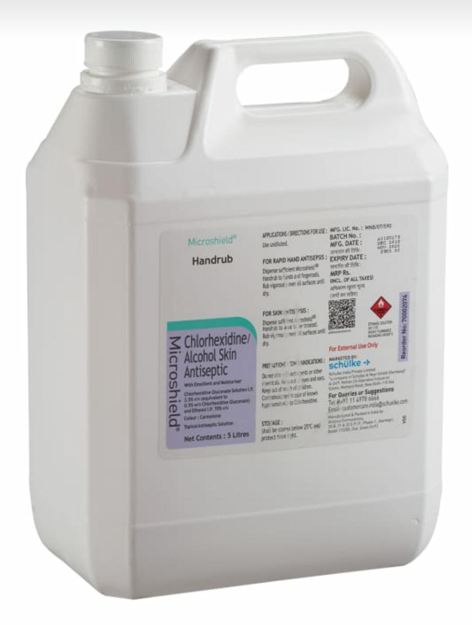 Pink Microshield Hand Rub Solution