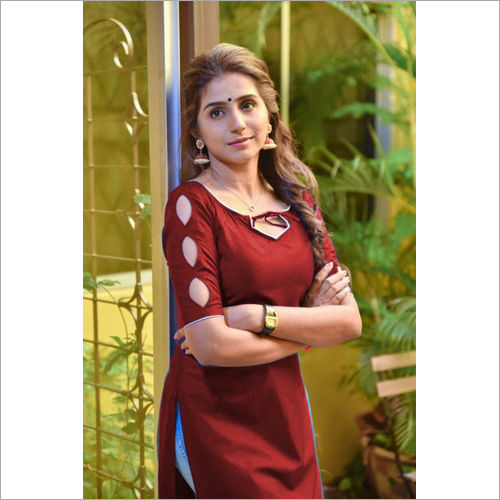 Green Ladies Plain Kurti