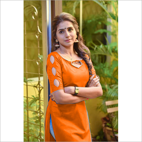 Yellow Ladies Designer Kurti