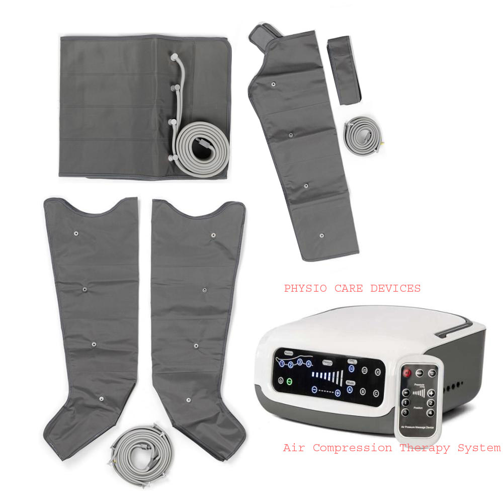 Digital Air Compression Therapy System - Four Chamber Pcd-200, 360-degree Adjustable Compression Massage For Legs, Arms, And Waist, 10-30 Minute Timer, Touch Pad & Remote Controlled, Recommended For Cervical, Muscles, Shoulder