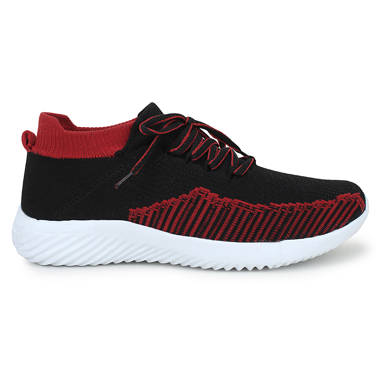 Black & Red Mens Sports Shoes