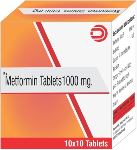 Metformin Tablets 1000 Mg - Drug Type: General Medicines