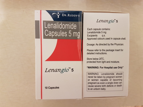 LENANGIO LENALDOMIDE CAPSULES - Strength: 5mg, 10mg, 25mg | Form: Capsules, Pack of 10 Caps, Prescription Only, Medical Supervision Required