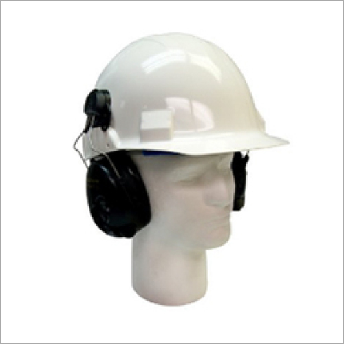 Wireless Safety Helmet - Plastic Material, Open Face Style, Standard Sizes Available, White Color, Built-in Headphone for Worker Communication