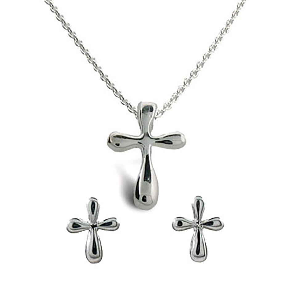 Silver Jewellery Pendant Earrings
