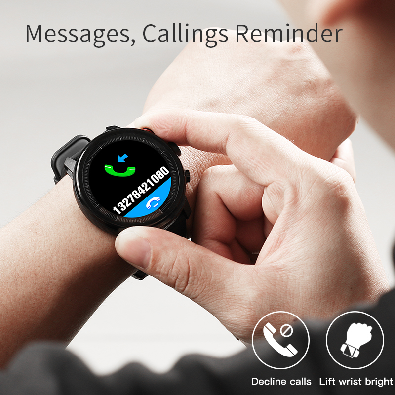 Red L5 Smart Watch Waterproof Men Bluetooth Android Wristband