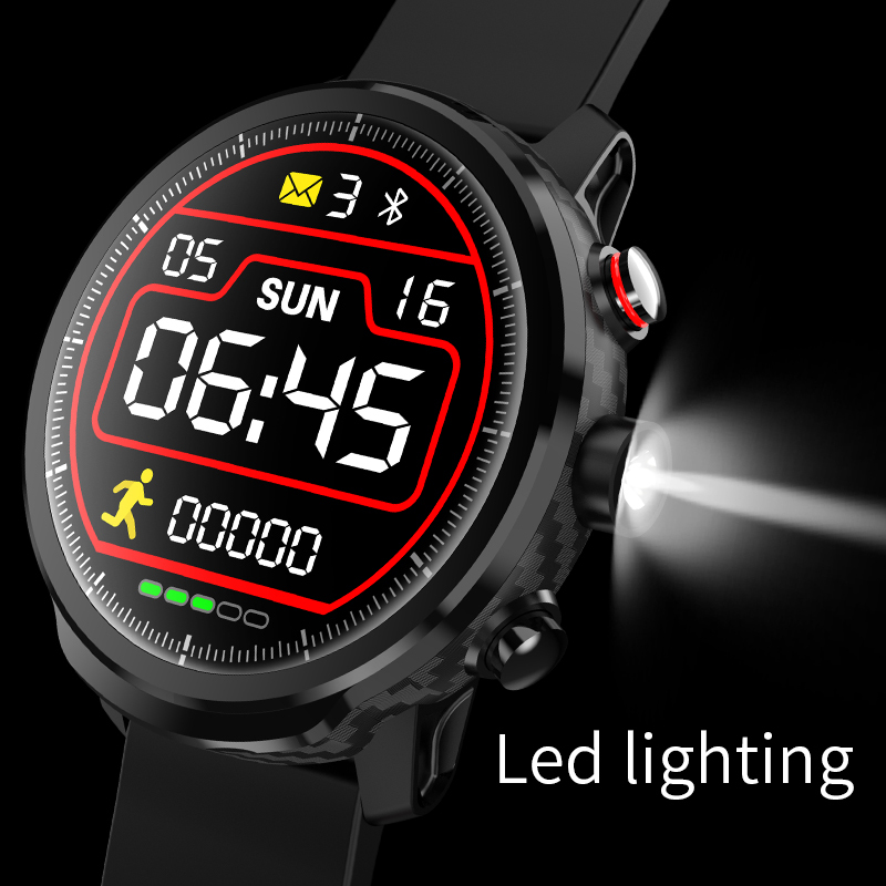Red L5 Smart Watch Waterproof Men Bluetooth Android Wristband