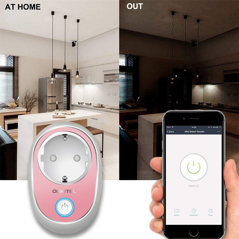 Blue P2 Wifi Plug Eu Type E Smart Socket Smart Remote Control Timer