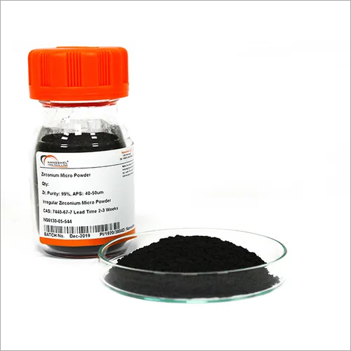 Zirconium Oxide Powder - ZrO2, Purity: >99.9%, APS: 40-50µm, White, Density: 5.68 g/cm3, Grain Shape: Powder, Warranty: 6 Months