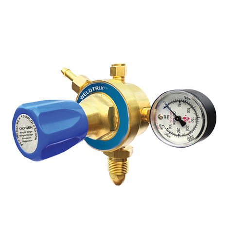वेल्डट्रिक्स सिंगल स्टेज गौज़ हैवी ऑक्सीजन रेगुलेटर
