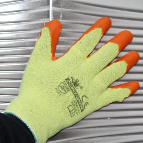 Cut Resistance Orange Yellow Gloves