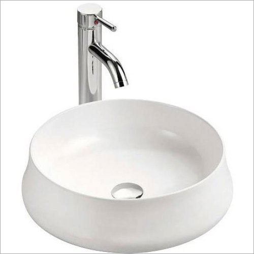 Round White Counter Top Wash Basin