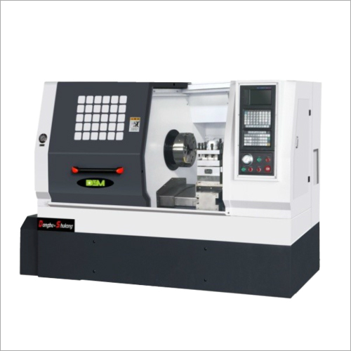 Flat Bed CNC Lathe Machine - Metal Material, Automatic Grade, CNC Operation | Precision Machining System for Advanced Metalworking