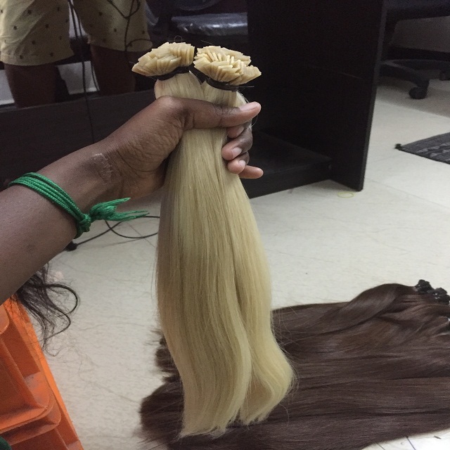 Dark Brown Straight Weft Hair Extensions - Human Hair Type: Indian