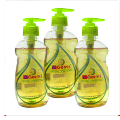 D Germs Hand And Body Wash - 250 Ml Pump Bottle | Herbal Ingredients, Detoxifying, Natural Disinfectant, Dermatologically Tested