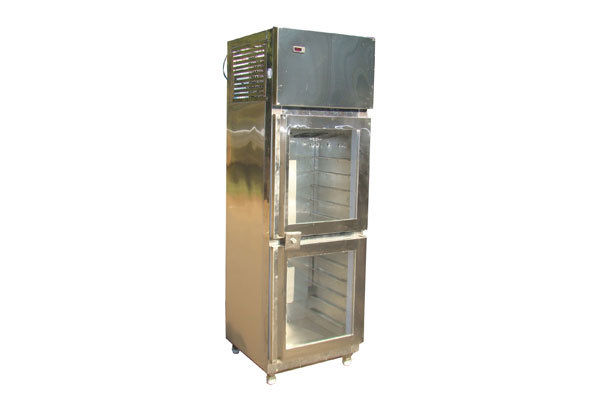 2 Door Vertical Refrigerator - 350 Ltr / 450 Ltr Capacity, Stainless Steel, Electric Power Source For Hotel Use