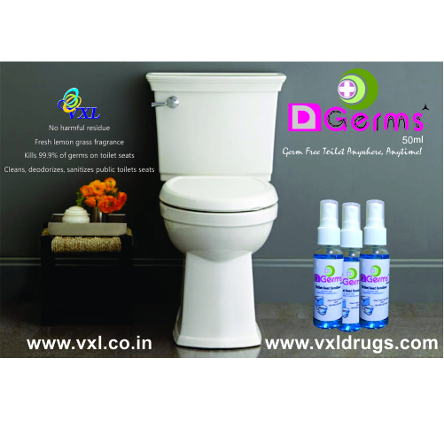 D Germs Liquid Toilet Seat Sanitizer Recommended For: All