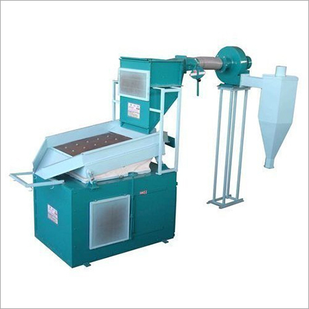 DE-STONER Machine - Semi-Automatic Operation, 100-400 Kg/hour Capacity | MS Material, 600 kg Weight, 1-3 HP Motor Power, 2 Kwh Power Consumption, Powder Coated Finish