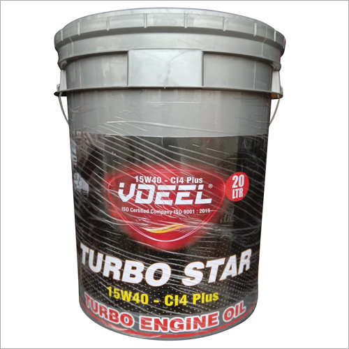 15W40 C-14 Plus Turbo Engine Oil - 15W40 C-14 Specification | Bitter Smell, Green Color, Ideal for Trucks & Buses, Automotive Application, Bucket Pack