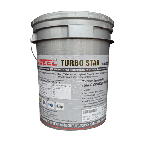 15w40 C-14 Plus Turbo Engine Oil - 15w40 C-14 Specification | Bitter Smell, Green Color, Ideal For Trucks & Buses, Automotive Application, Bucket Pack