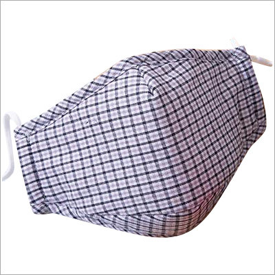 Cotton Printed Face Mask - Cotton, 17x9 Cm, Red | Reusable, Breathable, Washable, Elastic Earloops, 2 Layers