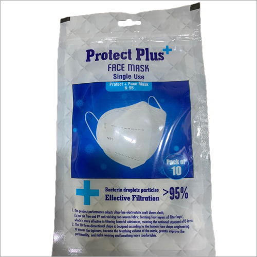 N95 Face Mask - White Color, Unisex Design | Advanced Protection From Germs