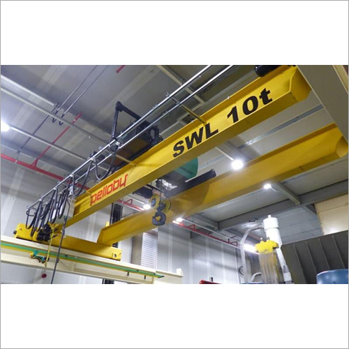Lightweight Material Handling Single Girder Eot Crane - High-strength Steel, Up To 10 Tons Capacity, Customizable Lifting Height | Variable Speed, Emergency Stop, 1-year Warranty
