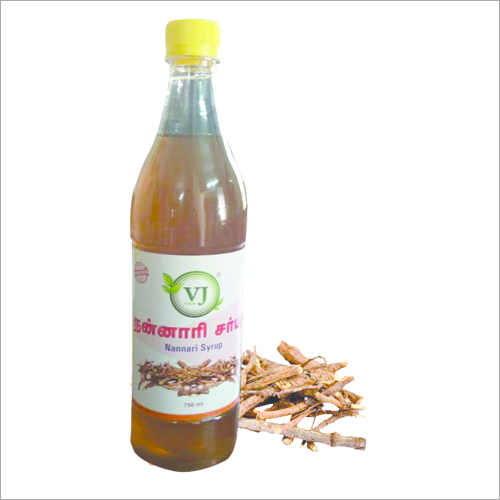 Nannari Syrup - Herbal Concentrate, Traditional Ayurvedic Formula for Cooling and Detoxification with Sweet Earthy Flavor and Vanilla Notes, Ideal for Beverages and Desserts, Store in a Dry Place