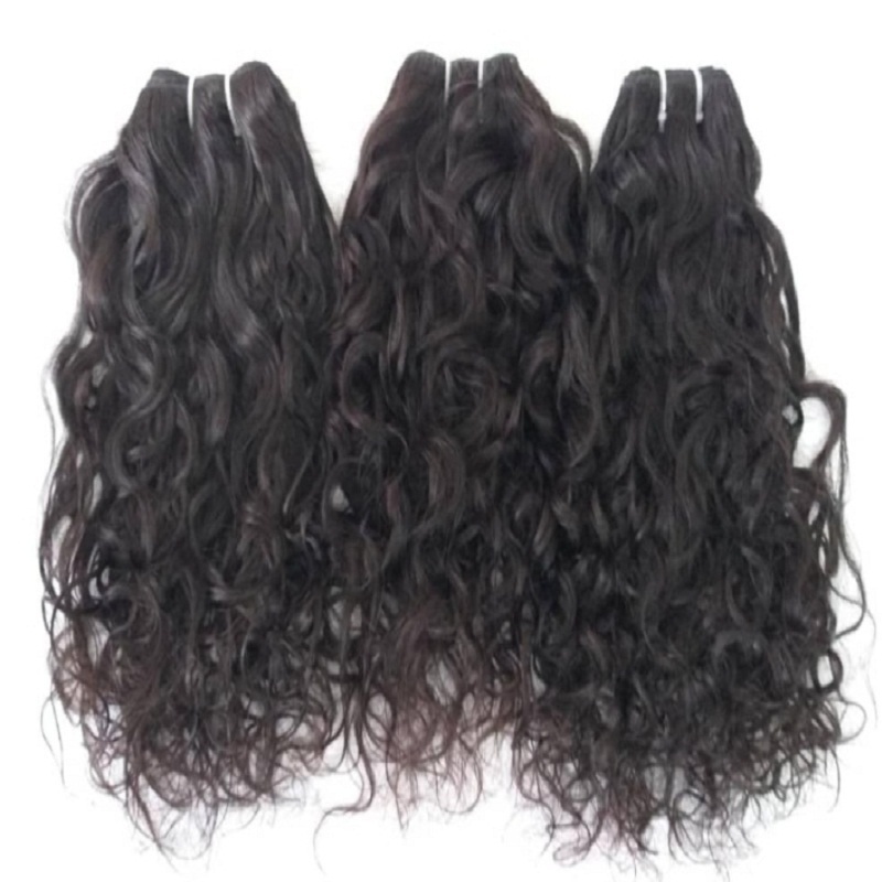Natural Curly Human Hair Machine Weft - Remy Indian Hair, 8-40 Inch Length | Tangle Free, Shedding Free, Smooth & Silky Finish