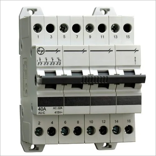 Single Phase ACCL - IEC 60947-3 & IEC 60947-6 Compliant | Off-White, 6 Poles, 1.5A-30A Current for Generator, 30A for Board, DIN Rail Mount