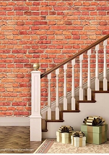 Brick Wallpaper - Pvc Coated , 21x33 Ft. Size, 0.5mm Thickness, Waterproof & Washable, Joint Free, Easy To Clean, 3d Royal Appearance