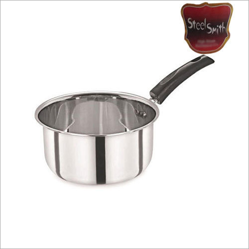 SS Bright Sauce Pan - Stainless Steel 304, Polished Finish, Rust Proof, Box Pack