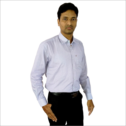 Mens Voilet Formal Shirt - Cotton Material | Stylish Design and Comfortable Fit