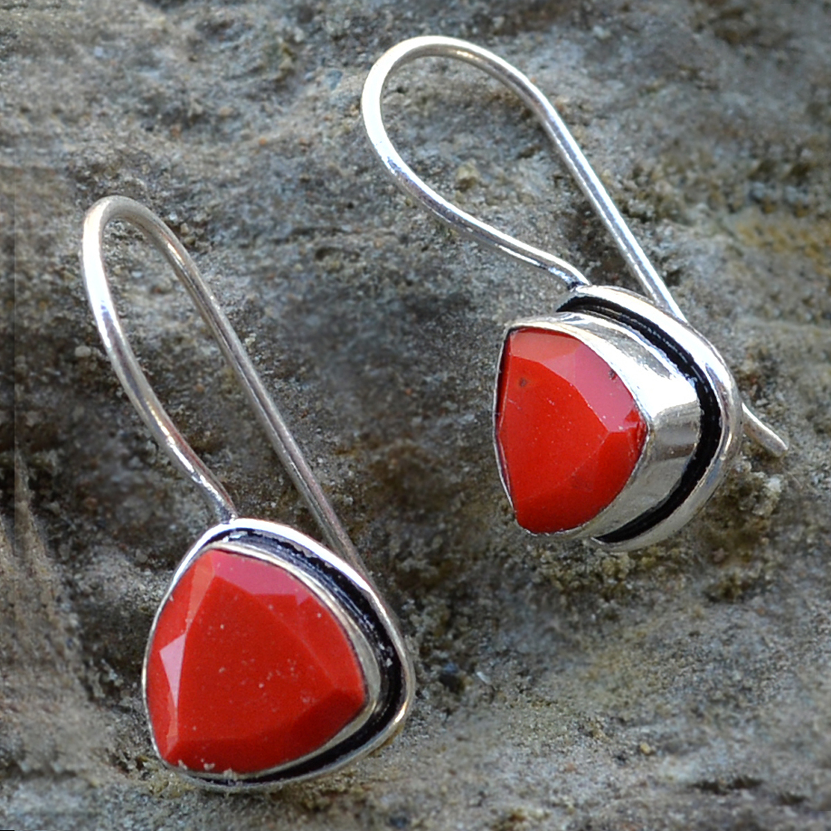 Red Quartz Earring Pg-122600 Gender: Women