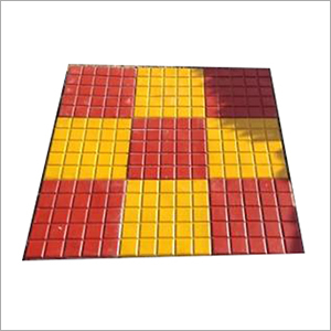 नॉन-स्लिप कैडबरी शेप चेकर्ड टाइल